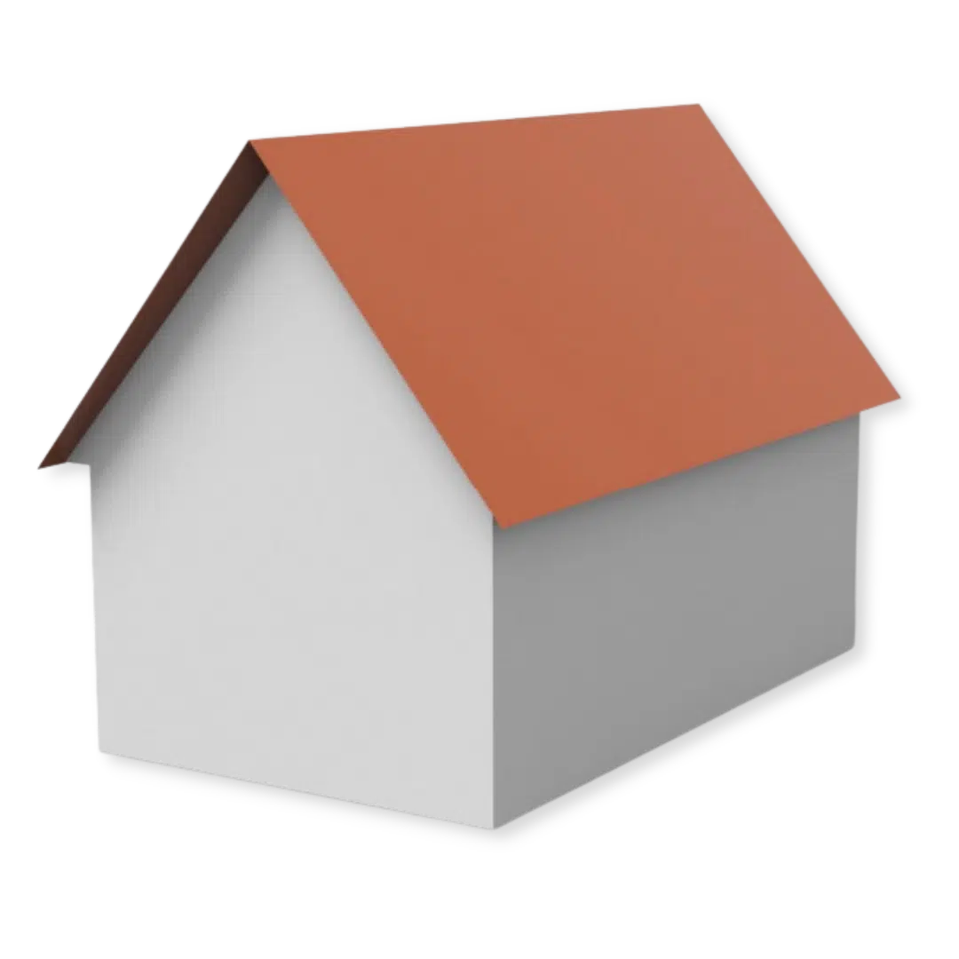 maison avec un style de toit a pignon